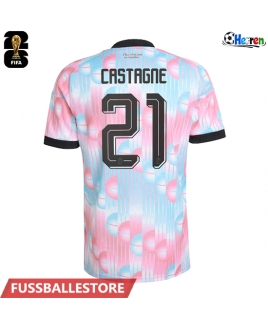 Günstige Belgien Timothy Castagne #21 Auswärtstrikot WM 2026 Kurzarm